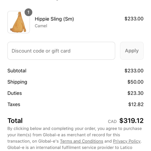 Brand New With Tags Latico Leathers Hippie Sling Small - Picture 5 of 5